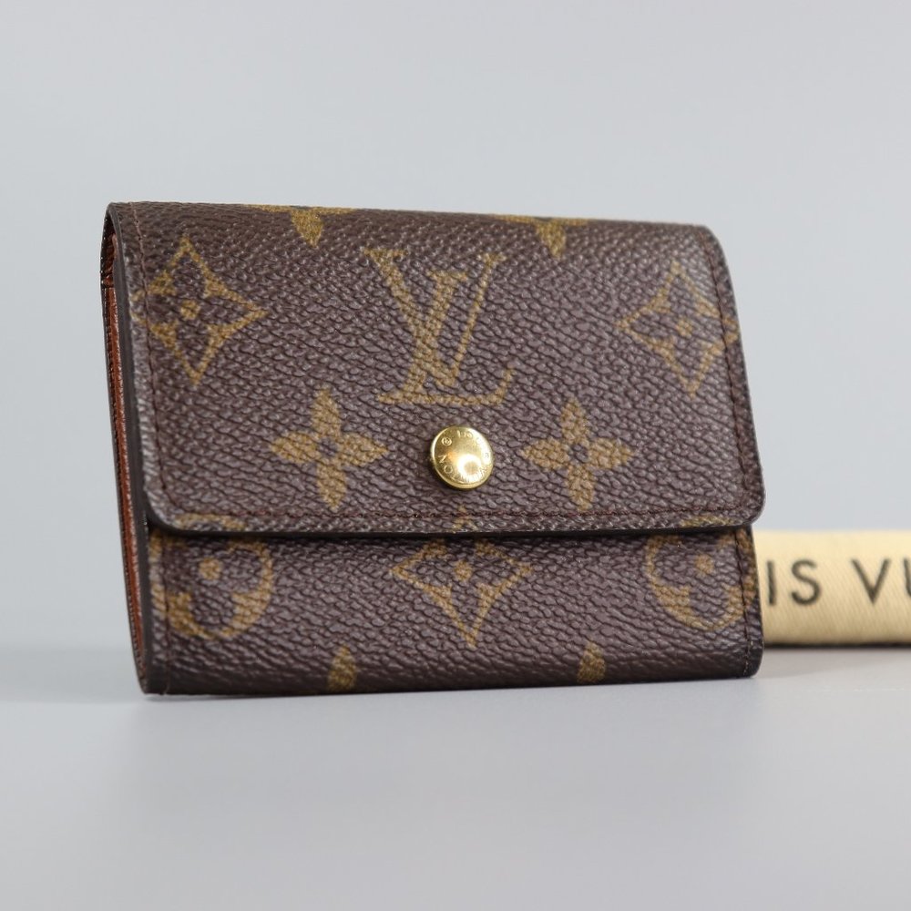 Sold💜LOUIS VUITTON Monogram Porte-Monnaie Plat Coin Purse